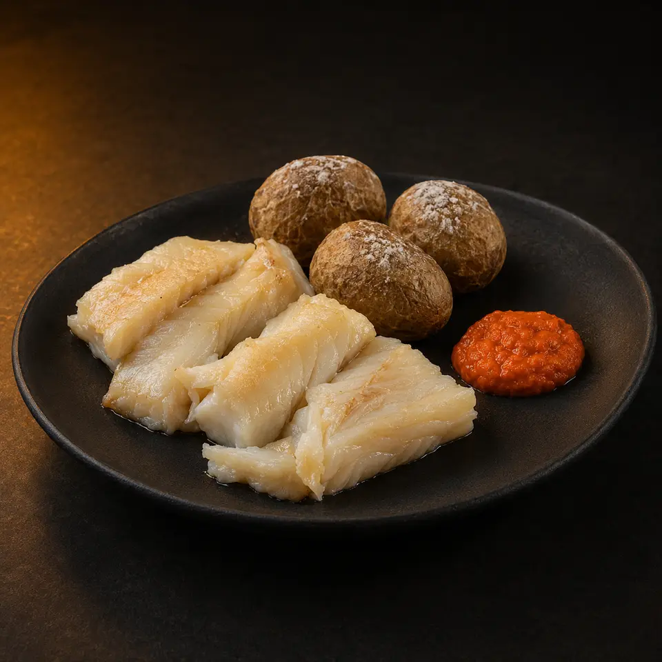 Pescado Salado con Papas